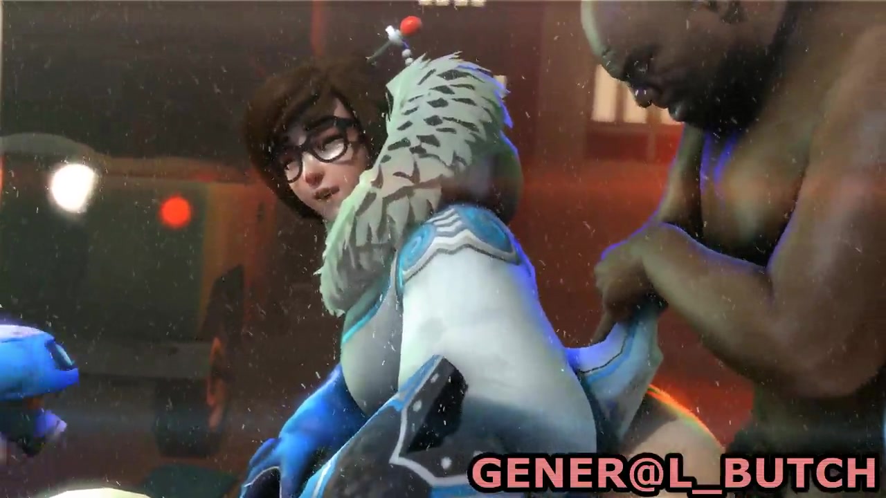 Overwatch - Mei (defense) tries to take every inch of that huge dick doggy  style