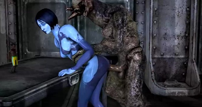 690px x 366px - Big-tittied cartoon babes - Cortana from Halo, assembly, part 3